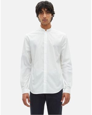 The Kooples Chemise Formelle Col Officier - Blanc