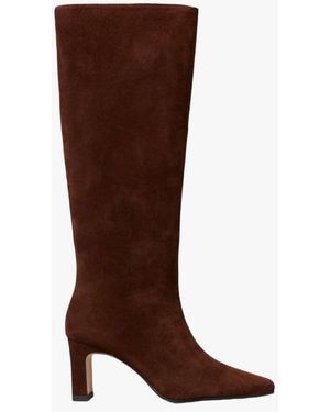 Claudie Pierlot Bottes En Cuir Velours Femme - Marron