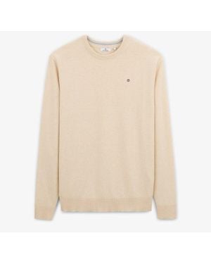 Serge Blanco Pull Avec Col Rond Uni - Neutre