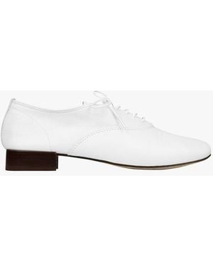 Repetto Richelieus En Cuir Femme - Blanc