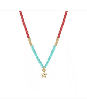 Nilai Collier Plaqué Or Capri Summer - Multicolore