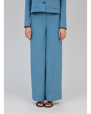 An'ge Pantalon Large Femme - Bleu