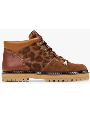 See By Chloé Boots Bi-Matière Femme - Marron