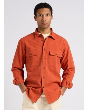 Homecore Chemise Col Classique Texturée En Coton - Orange