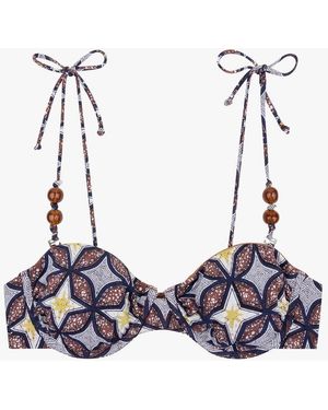 Love Stories Haut De Bikini En Fibres Recyclées Mélangées - Marron
