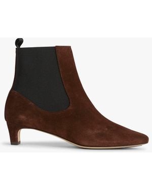 Anonymous Copenhagen Bottines Chelsea À Talons En Cuir Suédé Femme - Marron
