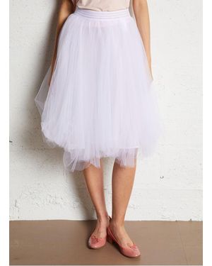 Repetto Jupe Taille Haute Femme - Blanc