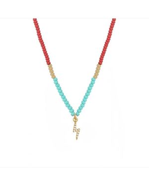 Nilai Collier Plaqué Or Capri Summer - Multicolore