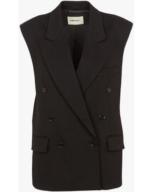COLLECTORS CLUB Veste Col Tailleur Avec Fausses Boutonnières Femme - Noir