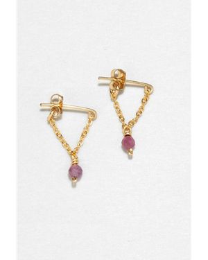 YAY Boucles D'Oreilles Chaînette Anna - Blanc