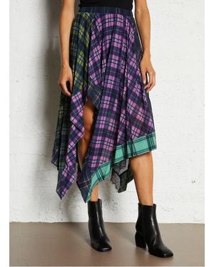 Mes Demoiselles Jupe Asymétrique Femme - Bleu