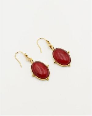 Nilai Boucles D'Oreilles - Rouge
