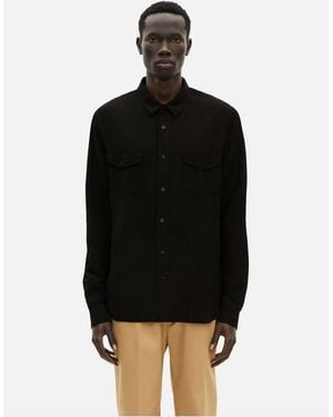 The Kooples Chemise En Mix Lin - Noir