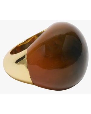 Feeka Bague Effet Boule - Marron