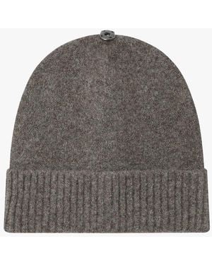 Grace Et Mila Bonnet Laineux À Pompons Interchangeables - Gris