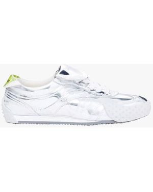 Desigual Baskets Basses Métallissées Femme - Blanc
