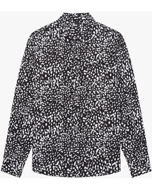 The Kooples Chemise Fluide Imprimée - Bleu