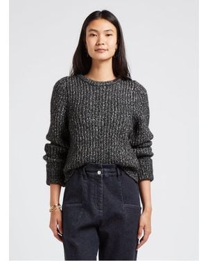 COLLECTORS CLUB Pull Col Rond En Coton Femme - Noir