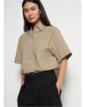 MASSCOB Chemise Col Classique En Coton Bio Femme - Neutre