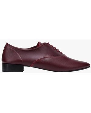 Repetto Richelieus En Cuir Femme - Violet