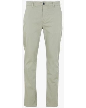Minimum Pantalon Droit En Coton Bio Mélangé - Gris