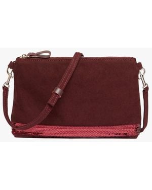 Vanessa Bruno Pochette À Sequins En Coton Femme - Violet
