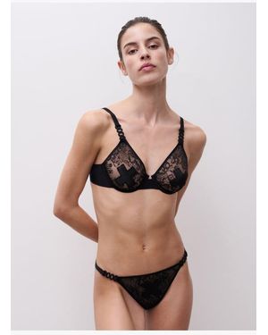 Chantelle String Broderie Florale - Neutre