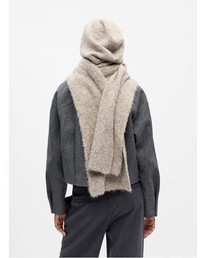 Object Cagoule En Maille Côtelée - Marron