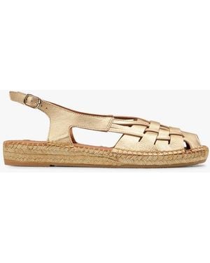 Naguisa Espadrilles En Cuir Femme - Neutre