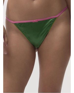 Love Stories Tanga En Dentelle Femme - Vert