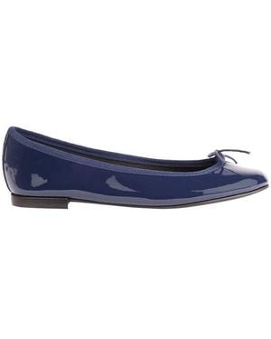 Repetto Ballerines En Cuir Vernis Femme - Bleu