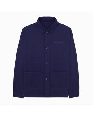 Serge Blanco Veste Worker En Coton - Bleu