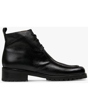 Naguisa Bottines En Cuir Femme - Noir