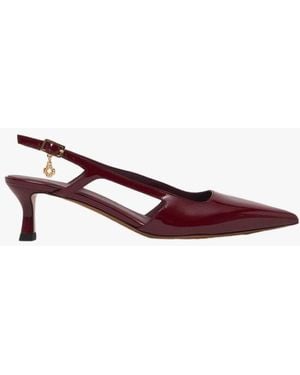 Maje Escarpins En Cuir Femme - Rouge
