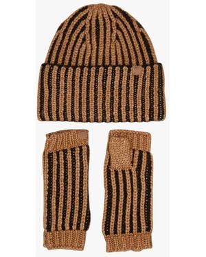 UGG Set Bonnet Et Mitaines - Marron