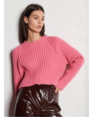 COLLECTORS CLUB Pull Oversize Col Rond Femme - Rose