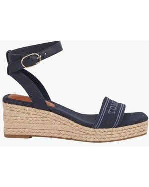 Tommy Hilfiger Talon Compensés Femme - Bleu