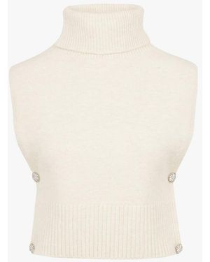 Vila Pull Col Roulé Femme - Blanc