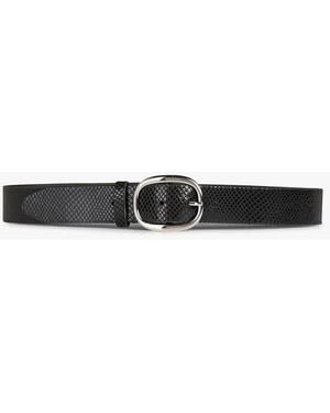 One Step Ceinture En Cuir - Blanc