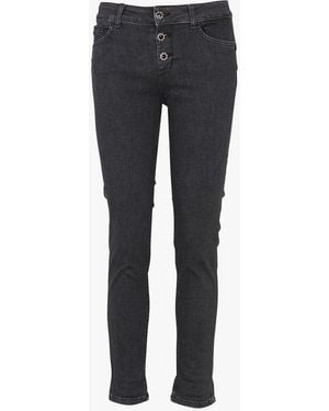 Liu Jo Jean Skinny En Coton Mélangé Femme - Bleu