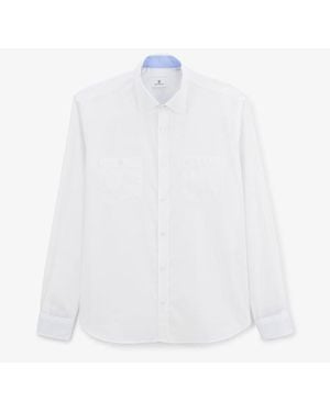 Serge Blanco Chemise Manches Longues En Coton - Blanc