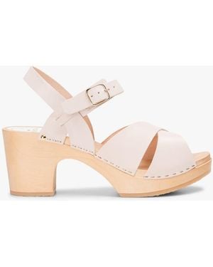 sabot youyou Sabots À Talon En Cuir Femme - Rose