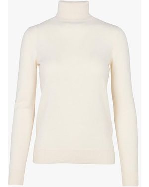 From Future Sous-Pull Droit Col Roulé En Cachemire Femme - Blanc