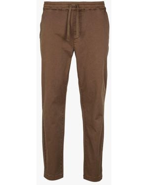Minimum Pantalon Droit En Coton Mélangé - Marron