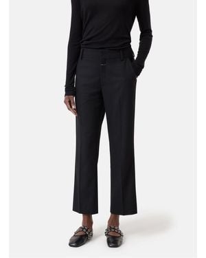 Closed Pantalon Droit Cropped Femme - Noir