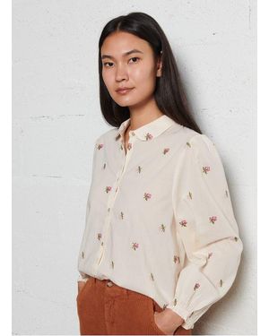 Emile Et Ida Chemise Col Classique En Coton Femme - Neutre