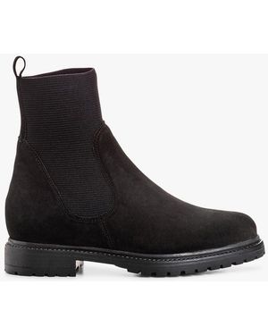 Reqins Bottines En Cuir Femme - Noir
