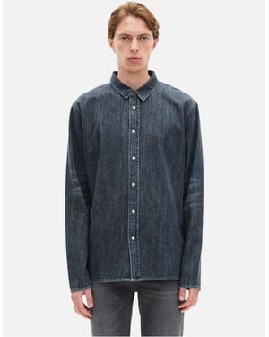 The Kooples Chemise En Denim - Bleu