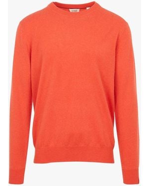 Scotch & Soda Pull Col Rond En Laine Et En Cachemire Mélangés - Rouge