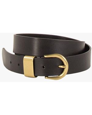 Sessun Ceinture En Cuir De Vache - Noir
